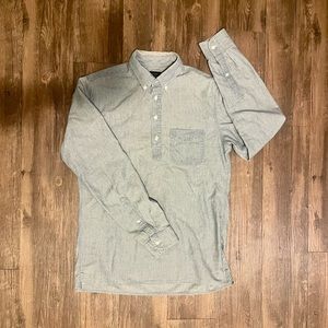 J Crew denim chambray popover